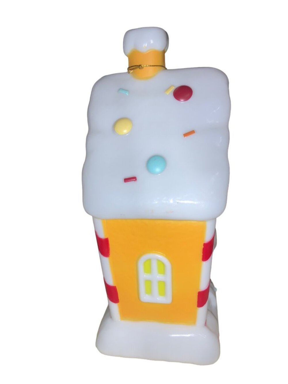 Holiday Time Lighted Gingerbread House Table Top Blow Mold Christmas Decor - Picture 5 of 12